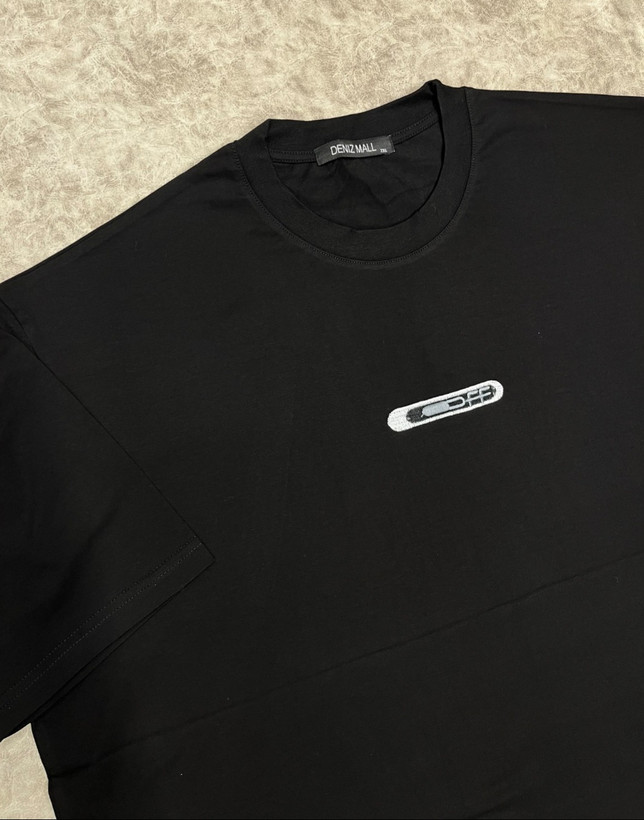 تیشرت قواره بزرگ لاکرا مردانه 7xl , 8xl | جلو گلدوزی مینیمال - عکس 5