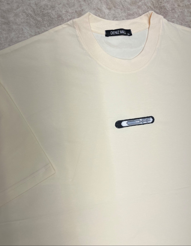 تیشرت قواره بزرگ لاکرا مردانه 7xl , 8xl | جلو گلدوزی مینیمال - عکس 7