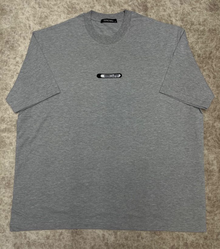 تیشرت قواره بزرگ لاکرا مردانه 7xl , 8xl | جلو گلدوزی مینیمال - عکس 8